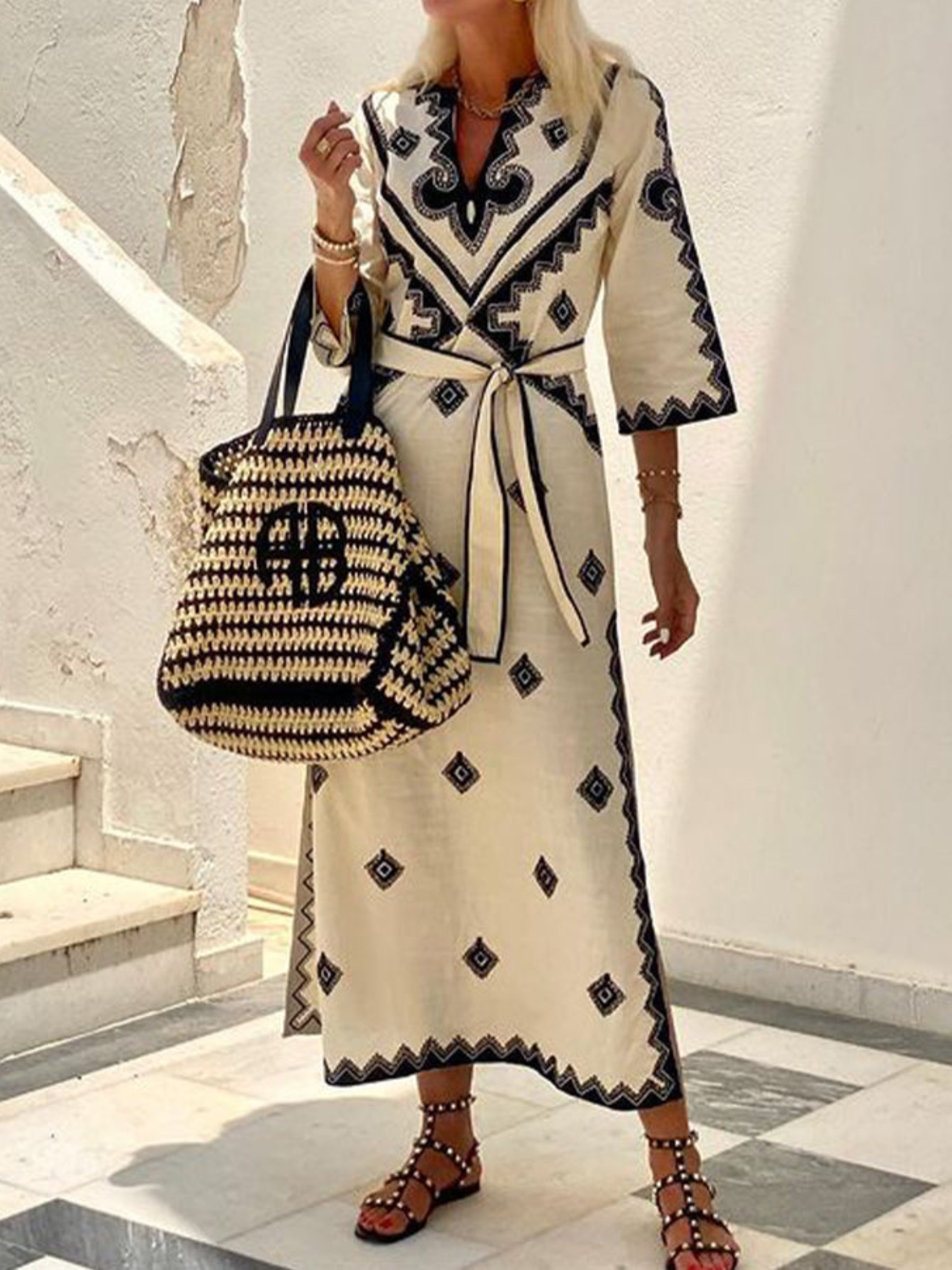 Valmora™ | Timeless Classic Dress with V-Neck