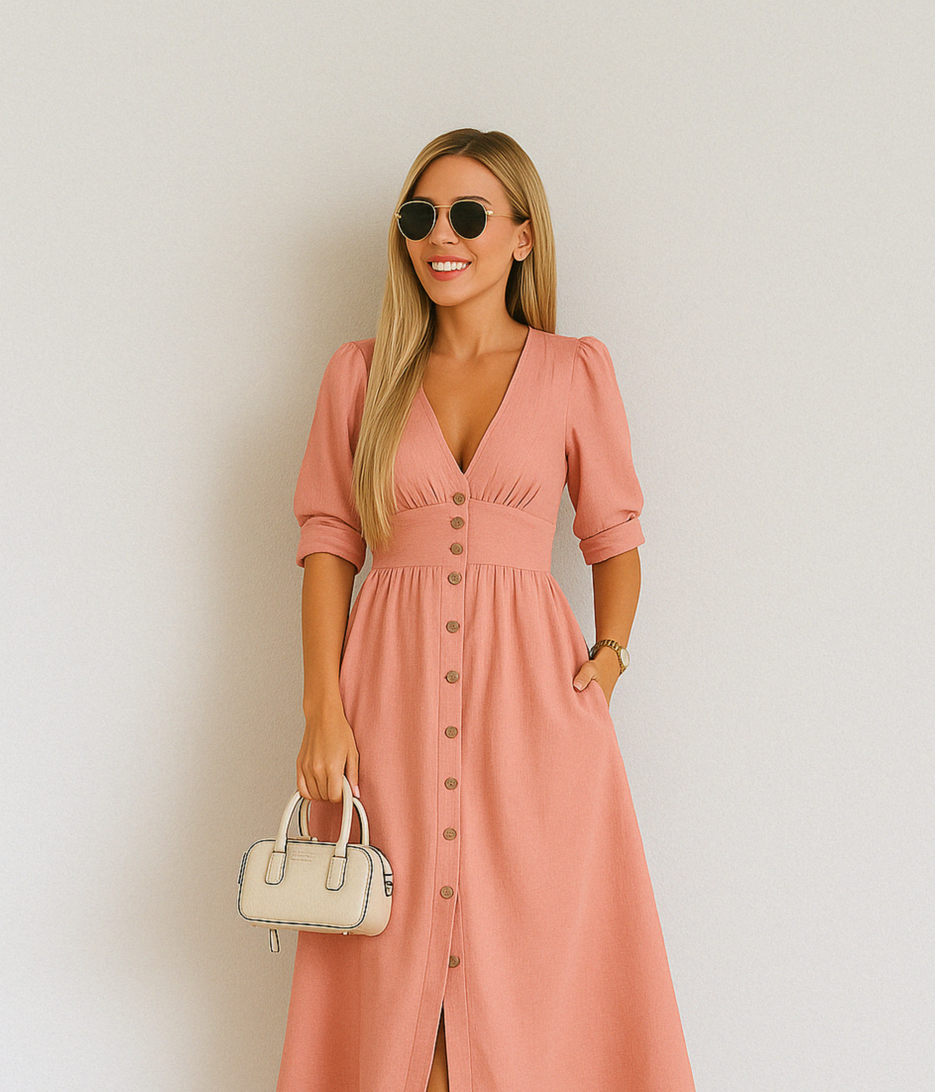 Valmora™ | Radiant Denim Dress