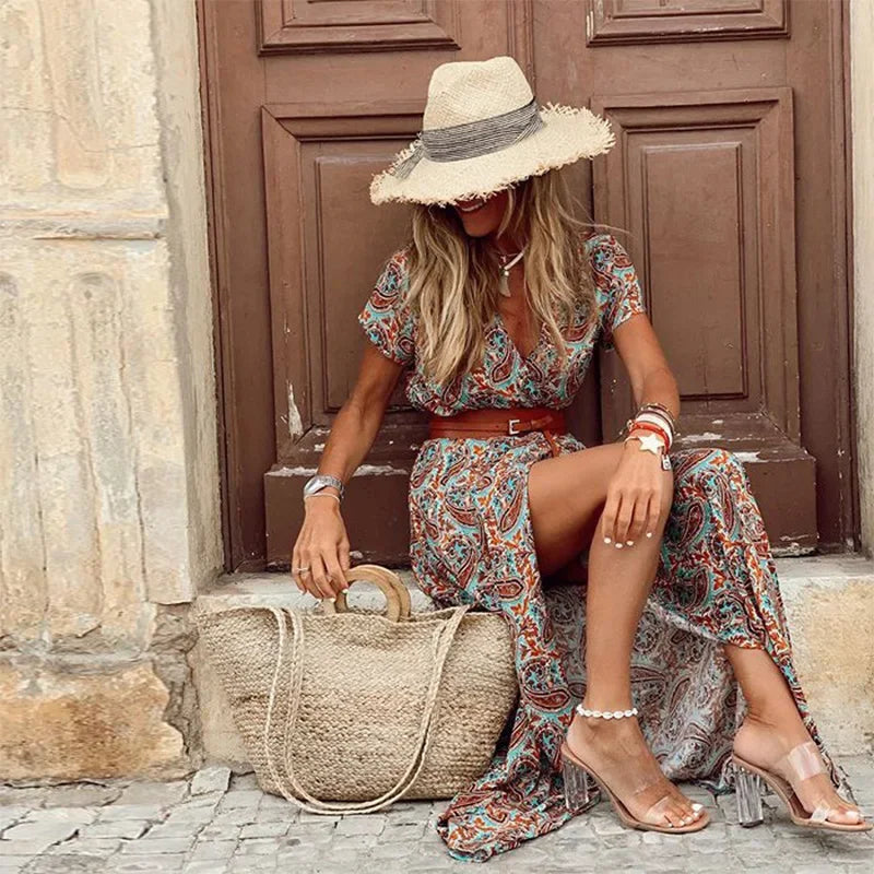 Valmora™ | Elegant Bohemian Long Dress