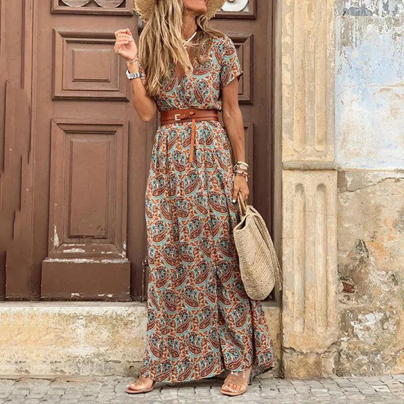 Valmora™ | Elegant Bohemian Long Dress