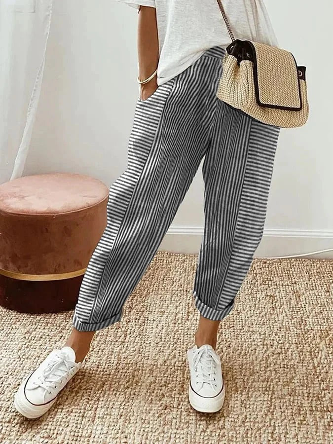 Luna | Striped Pants