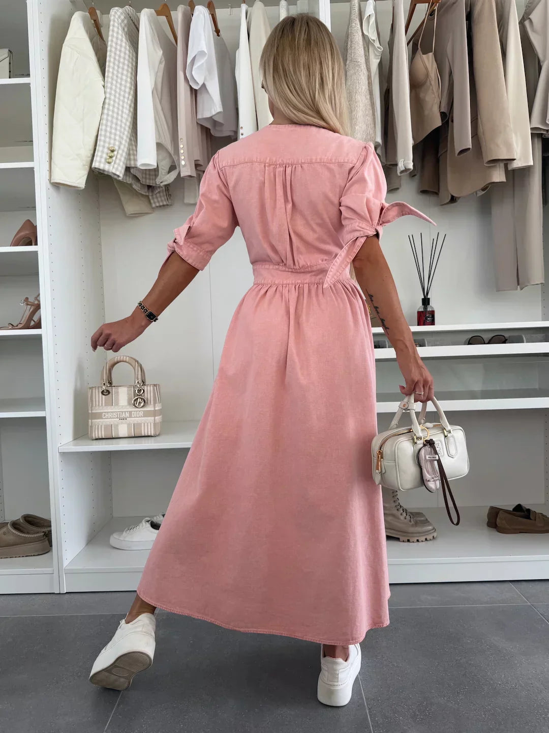 Valmora™ | Radiant Denim Dress